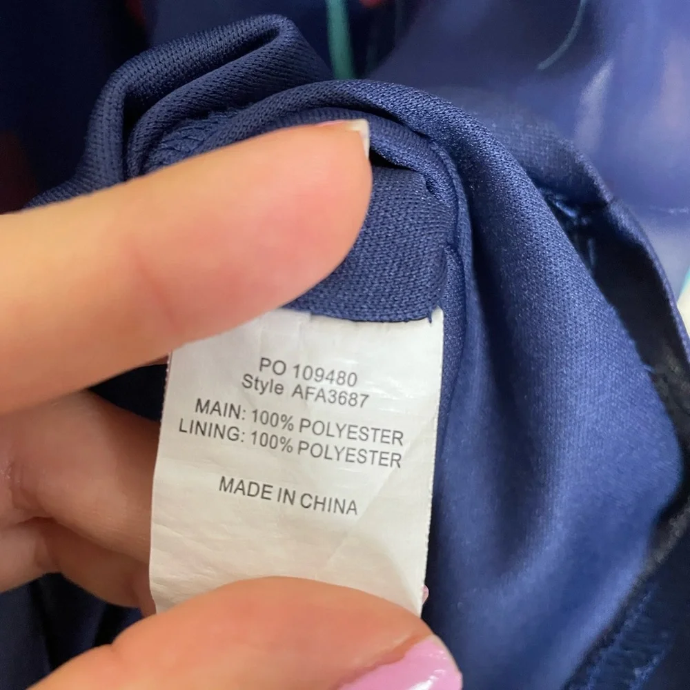 Liza Luxe Floral V-Neck A-Line Mini‎ Dress - L - Picture 7 of 9